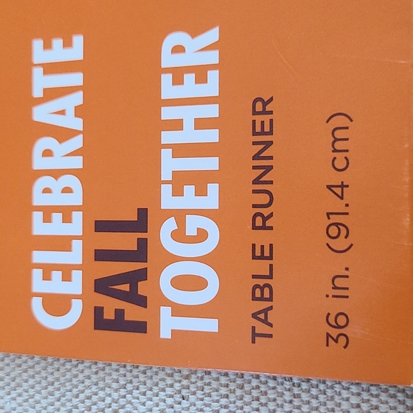 36" FAll TABLE RUNNER BY CELEBRATE FALL TOGETHER SEASONAL - Picture 4 of 6